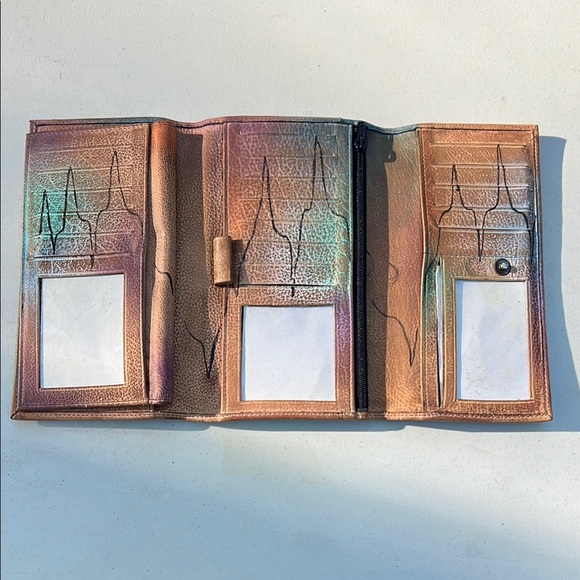 GUC Anuschka Multicolor Abstract Design Wallet - Picture 6 of 7